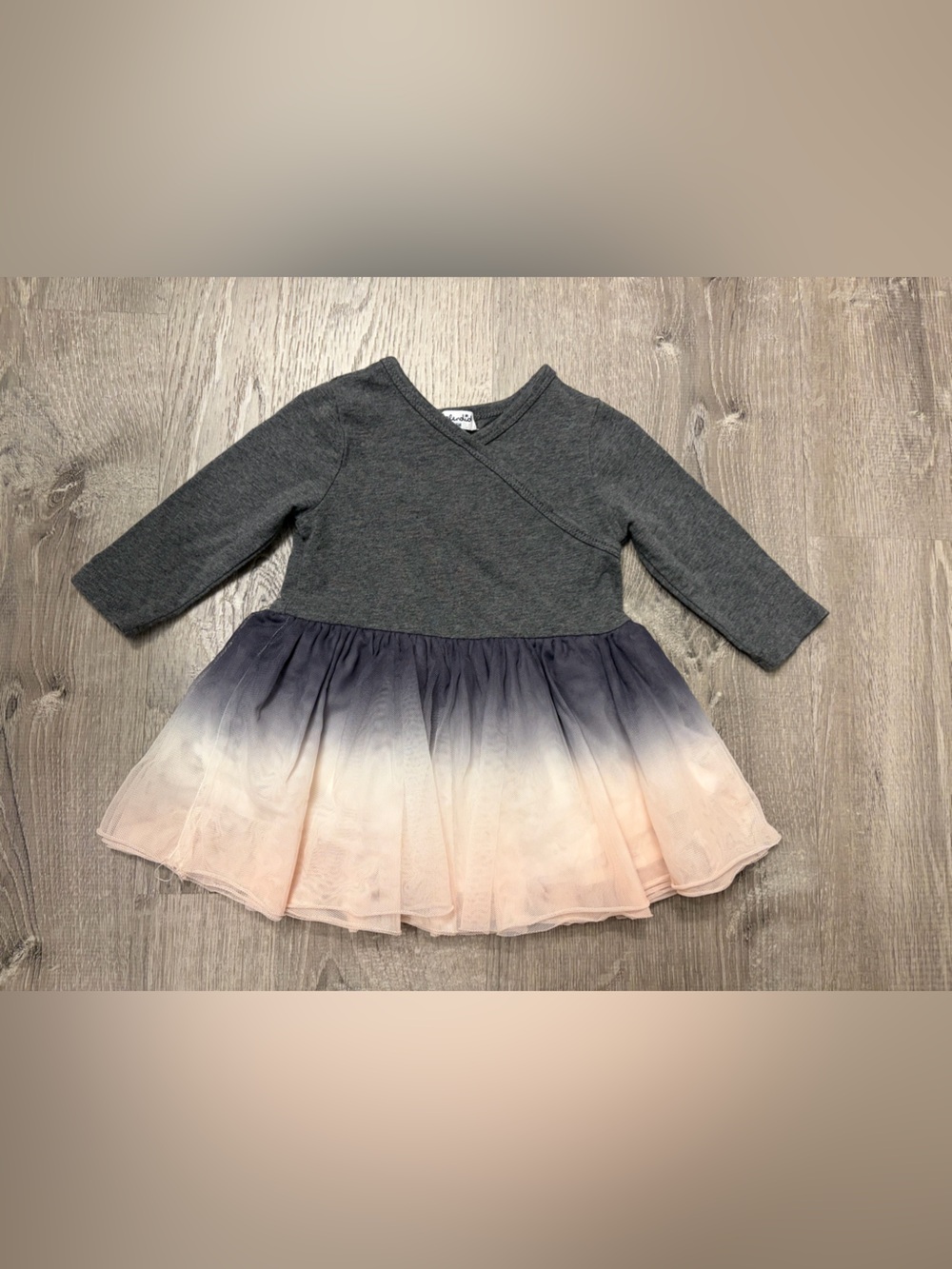 Baby Girl Splendid Ombre Tulle Skirt Dress- Size 3/6 Months- Pre-owned